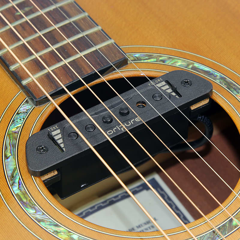 OriPure Magnetic Acoustic Guitar Soundhole Single Coil Passive Pickup, BLACK image 1