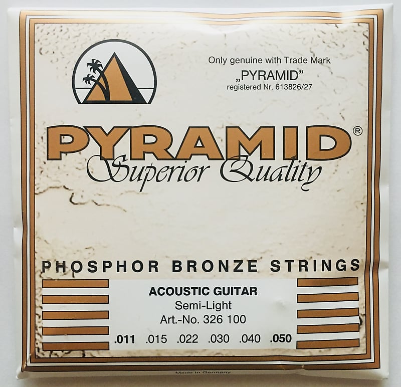 Pyramid Phosphor Bronze Acoustic Guitar Strings gauges 1150 Reverb