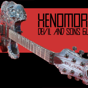 The Xenomorph III Alien themed guitar/playable artwork from Devil & Sons image 9