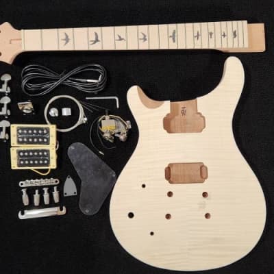 PRS Style Electric Guitar w/Maple Fretboard DIY Kit by Budreau Guitars (Lefthand) image 1