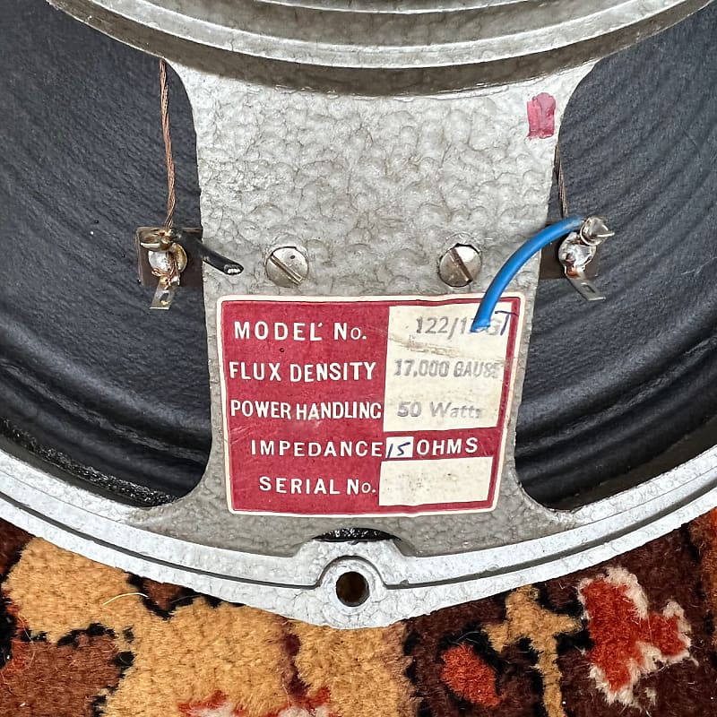 Matched Quad 4x Vintage 1970s Hiwatt Purple Fane 122/17G 50w