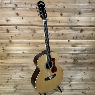 Guild BT-258E Deluxe 8-String Baritone Acoustic Guitar - Natural image 2
