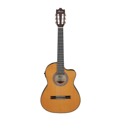 Ibanez GA5TCE3Q Classic Acoustic Guitar | Amber High Gloss image 5
