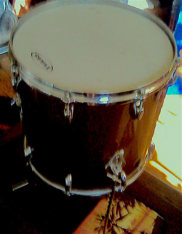 Gretsch 14x14 Burgundy Sparkle Round Badge Floor tom 1964 Reverb