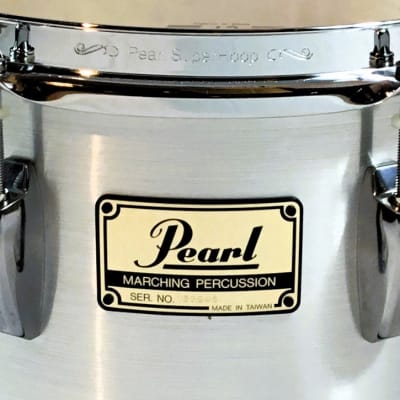 Pearl Championship Series 10" Marching Tom, Brushed Silver (New Old Stock, 2004) image 2