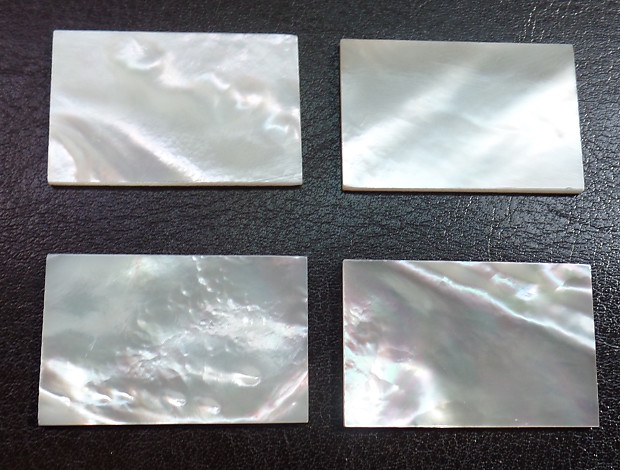 Block Inlay Material White Mother of Pearl Shell Blanks | Reverb