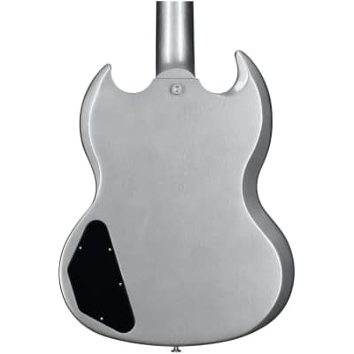 Gibson SG Standard '61 Custom Color Electric Guitar, Silver Metallic image 6