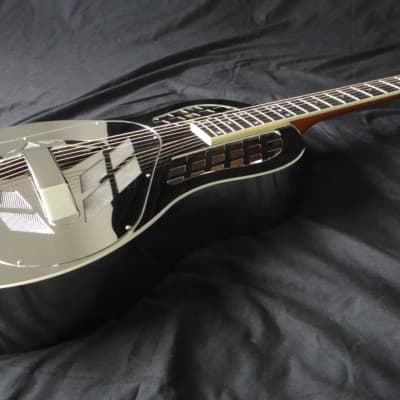 Tricone Tri-Cone Resonator Guitar - Nickel & Chrome Plate Solid Brass Body for sale