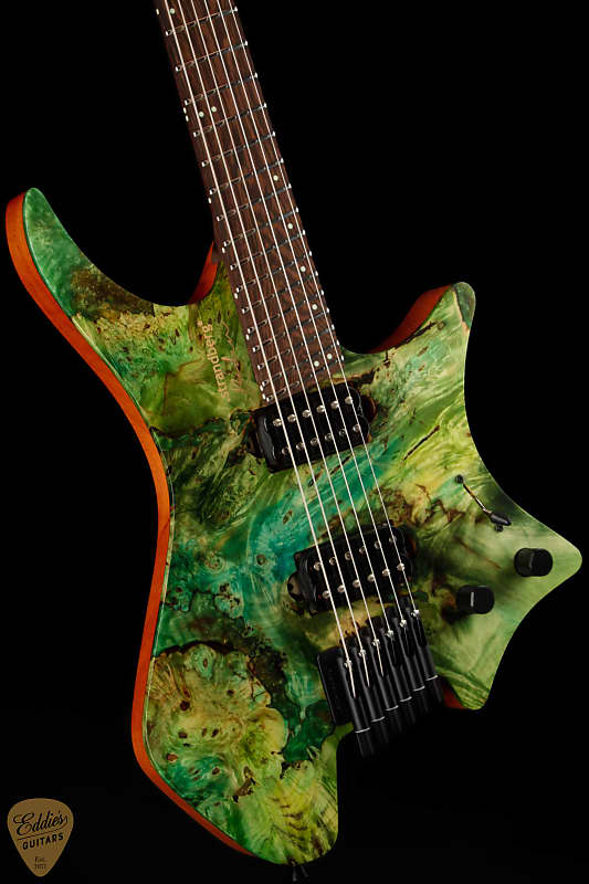 ギター Strandberg Boden J Custom 2016Collection Boden J Artisan 6 Maple Burl Maple Dark Red Burst