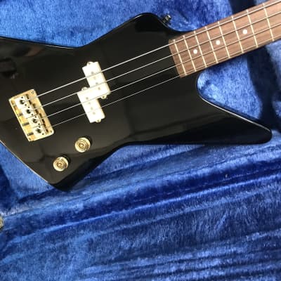 Arbor explorer vintage bass made in Japan 1970s in Black neck-through 4 string excellent condition with original hard case. image 6