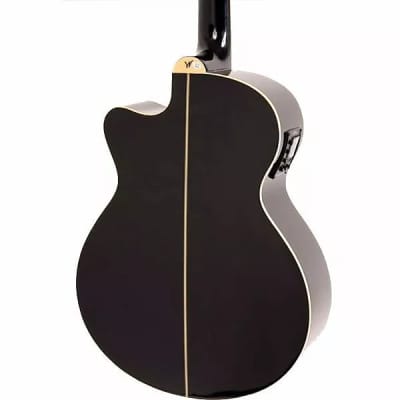 Washburn EA12B Festival Series Mini Jumbo Cutaway Basswood Top 6-String Acoustic-Electric Guitar image 2