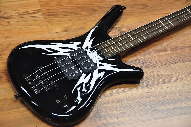 Warwick Corvette 
 Special Edition Tribal Black & White | Reverb