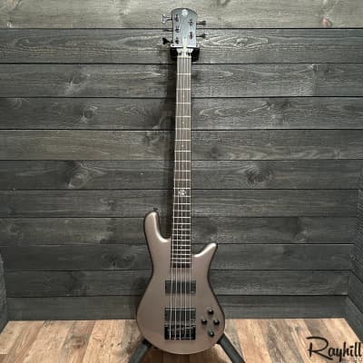 Spector NS Ethos HP 5 String Electric Bass Guitar Gunmetal Silver image 15