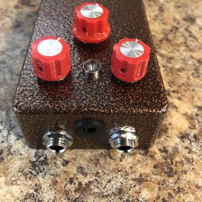 RCO Pedals  Sunflower Fuzz (compares to the Analogman Sunface) 2020 Copper hammered with red knobs image 2
