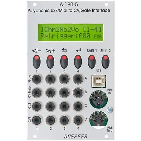 Doepfer A-190-5 Polyphonic USB / MIDI to CV / Gate Interface | Reverb Canada
