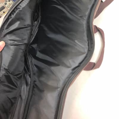 Vintage Faux Leather Guitar Gig bag Backpack Carrying Case.. image 9