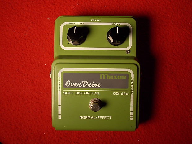 Maxon OD-880 Soft Distortion Overdrive Pedal 90s Reissue, rare. From the  Alexander Collection