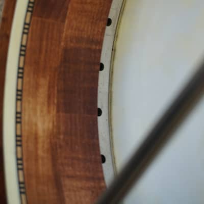 Wildwood Heirloom Open Back Banjo Tubaphone Tone ring Flamed Maple neck Engraved Inlays Old Time image 7