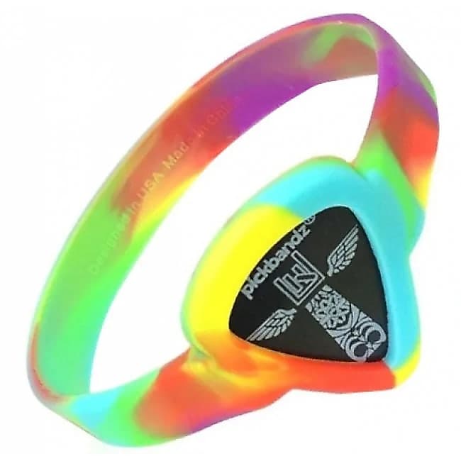 Pickbandz Wristband Guitar Pick Holder Adult TieDye Reverb