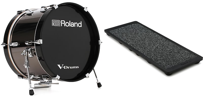 Roland KD-180 V-Drum 18 inch Acoustic Electronic Bass Drum Bundle with  Roland NE-10 Noise Eater Isolation Pad