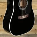 Takamine EF341SC Acoustic/Electric Guitar Black  w/ Case