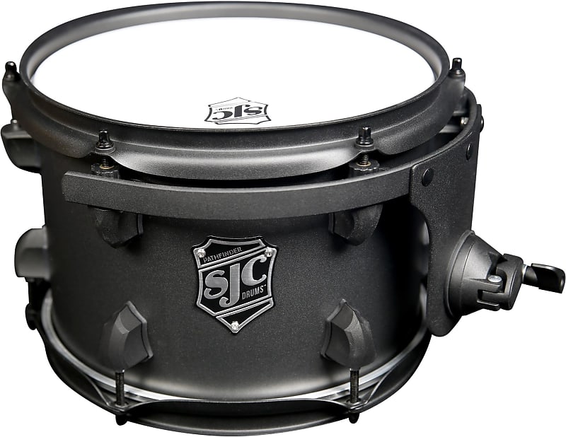SJC Custom Drums Pathfinder Series Mounted Tom - 7 x 10 inch - Galaxy Grey image 1