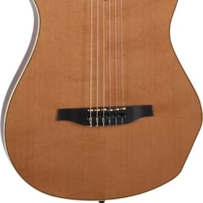 Godin Multiac Grand Concert SA Classical Acoustic-Electric Guitar, Natural w/Bag image 2