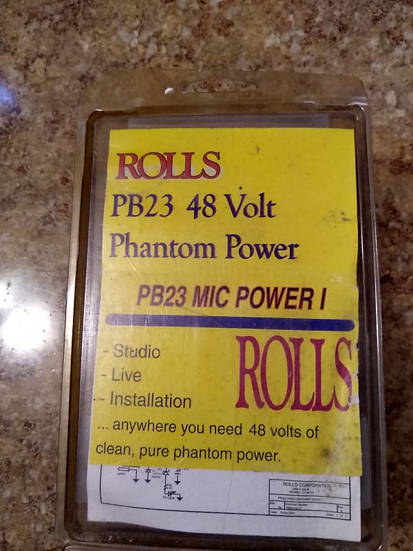 Rolls PB23 48 Volt Phantom Power 2000 Black Reverb