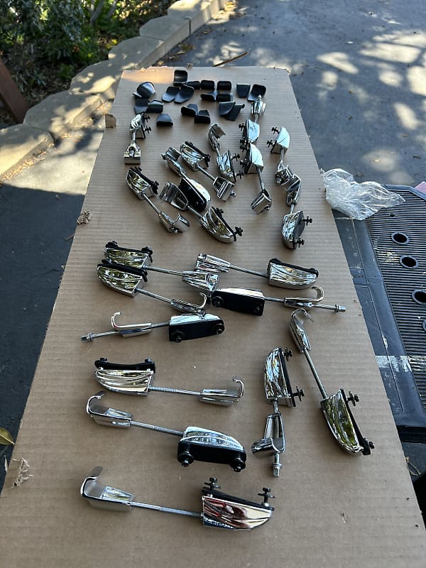 Pearl Crystal Beat Bass Drum Lugs and Claws lot of 20 Reverb
