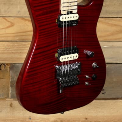 FU-Tone  FU  PRO Electric Guitar Trans Red w/ Gigbag for sale
