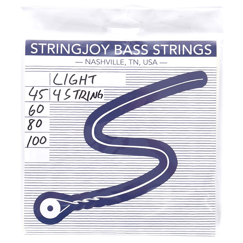 Stringjoy Nickel Long Scale 4-String Bass Guitar Strings - Light (.45 - .100) image 1