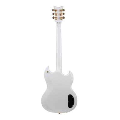 Schecter ZV-H6LLYW66D LH 6-String Left-Handed Electric Guitar with Mahogany Body and Ebony Fingerboard (Gloss White) image 2
