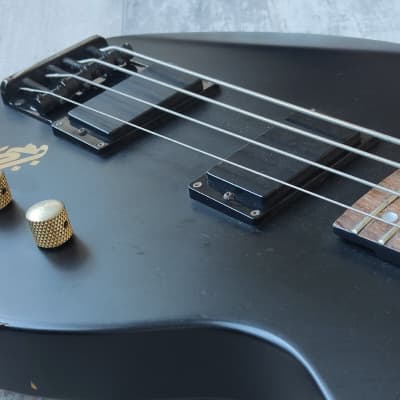 Edwards Japan (by ESP) EJ-78TV Double Cutaway Bass Guitar Luna Sea (Matte Black) image 7