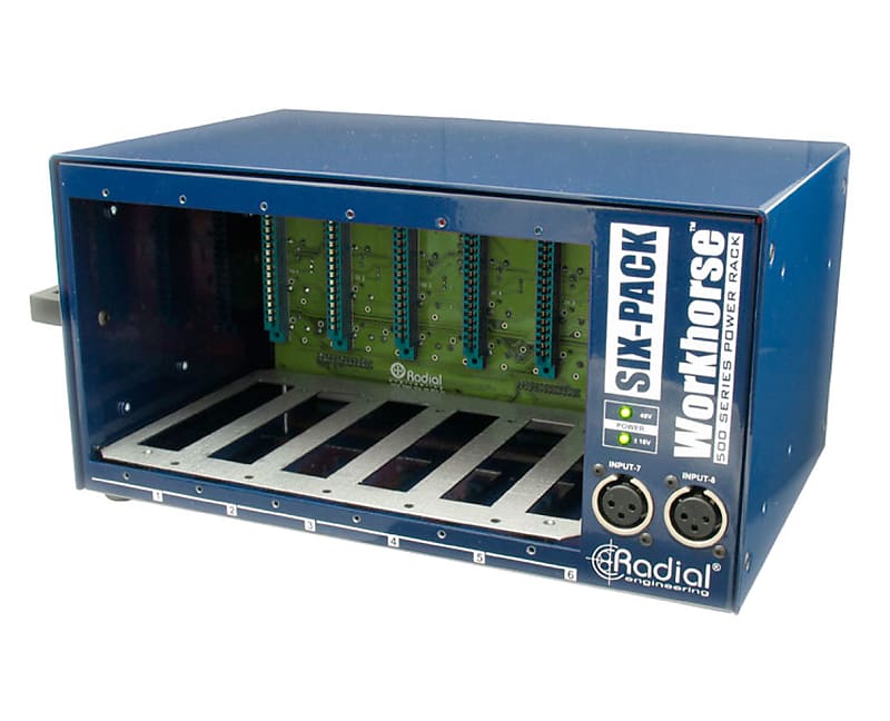 Radial Six Pack 6-Slot 500 Series Desktop Power Rack PROAUDIOSTAR image 1