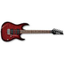 Ibanez GIO Series GRX70QA Electric Guitar, Rosewood Fretboard, Transparent Red Burst