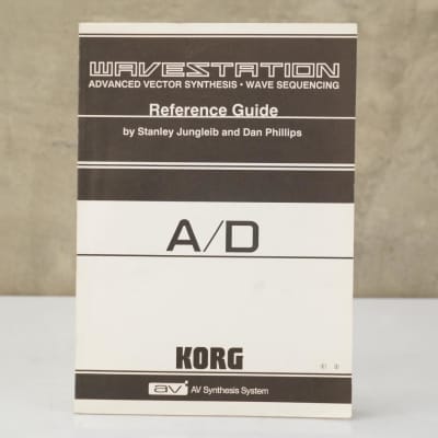 Korg Wavestation A/D Synthesizer Reference Guide #53839