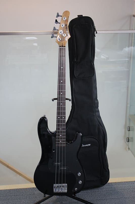 Samick LB-11/BK 4-String Electric Bass Guitar W/Gig Bag image 1