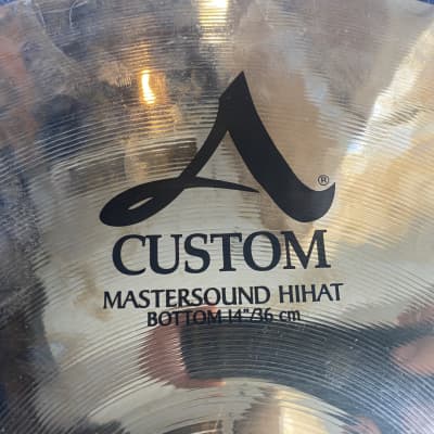 Zildjian 14" A Custom Mastersound Hi-Hat Cymbals (Pair) image 3
