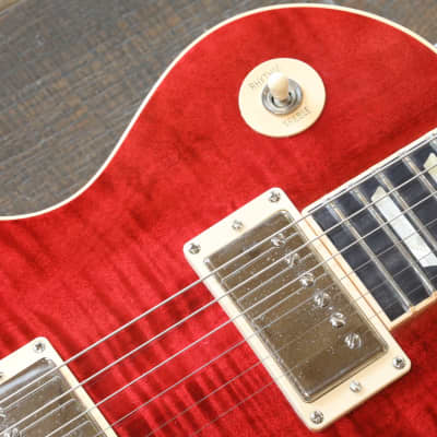 2005 Gibson Les Paul Classic Custom Trans Cherry w/ Ebony Fretboard + OHSC image 8