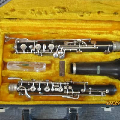 Larilee  brand wood  Oboe with case and reed. Made In France image 1