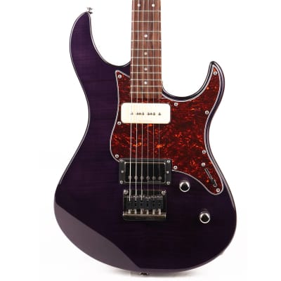 Yamaha Pacifica 611HFM H/P90 Electric Guitar in Transparent Purple 