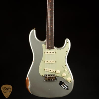 Fender Custom Shop Limited Edition 1963 Stratocaster Relic - Aged Inca Silver image 3