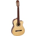 Ortega Performer Series Solid Top Slim Neck Acoustic-Electric Nylon Classical Guitar w/ Bag
