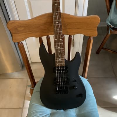Laguna Strat  Flat Matte Black 3/4 Scale Electric Guitar w/ New Nylon Gig Bag. image 1