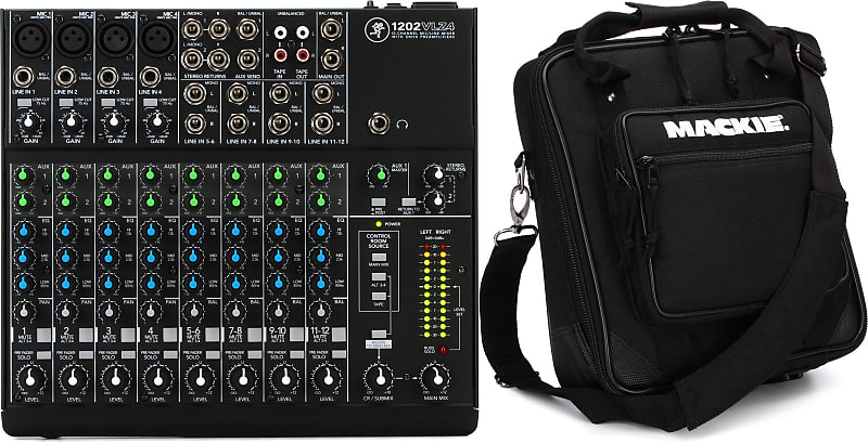 Mackie 1202VLZ4 12-channel Mixer Bundle with Mackie 1202-VLZ Bag