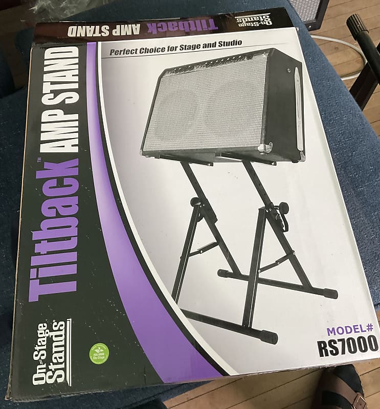 OnStage RS 7000 Tilt back amp stand 2021 Black Reverb