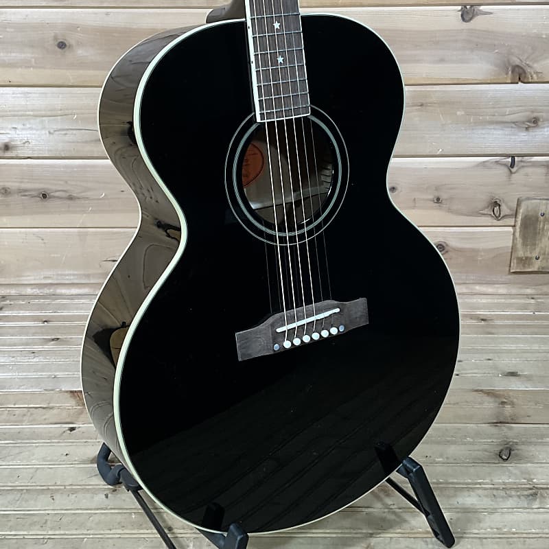 Epiphone J-180 LS Acoustic Guitar - Ebony | Reverb