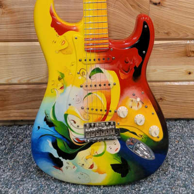 Fender stratocaster 2003 - custom artwork by Walter Allen Rogers Jr. & painted by Pamelina H for sale