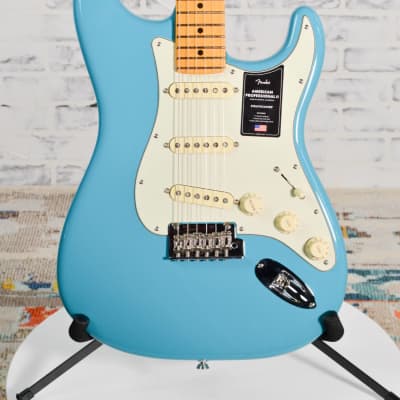 New Fender® American Professional II Stratocaster® Miami Blue w/Case image 1