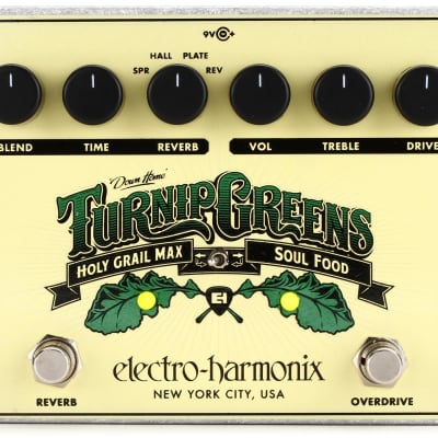 美品　エレクトロ・ハーモニクス　TURNIP GREEENS エフェクター Amazon.com: Electro-Harmonix Turnip Greens Overdrive/Reverb